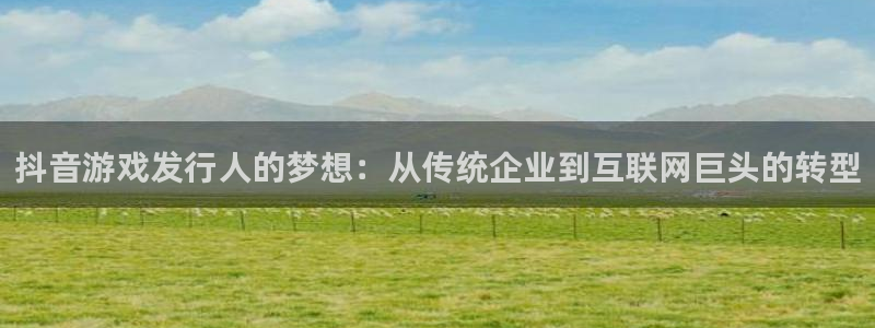 亿万28官网登录注册账号安全吗：抖音游戏发行人的梦想：从传统企业到互联网巨头的转型